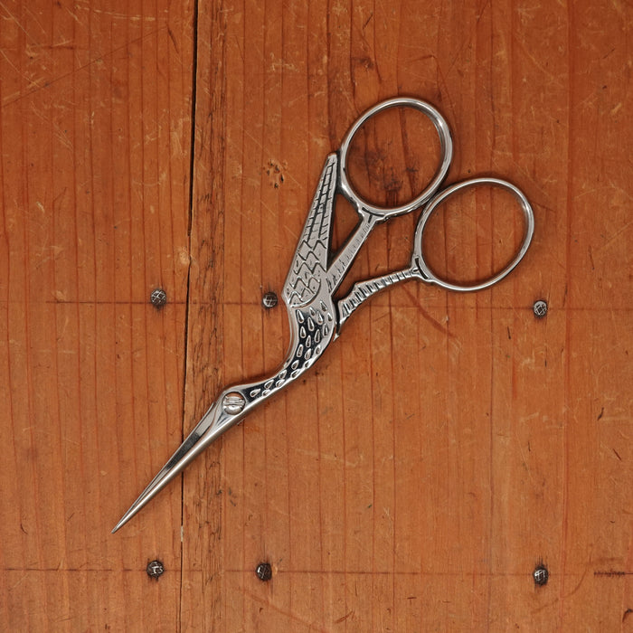 Ernest Wright Antique Stork Embroidery Scissors - Carbon Steel