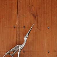 Ernest Wright Antique Stork Embroidery Scissors - Carbon Steel