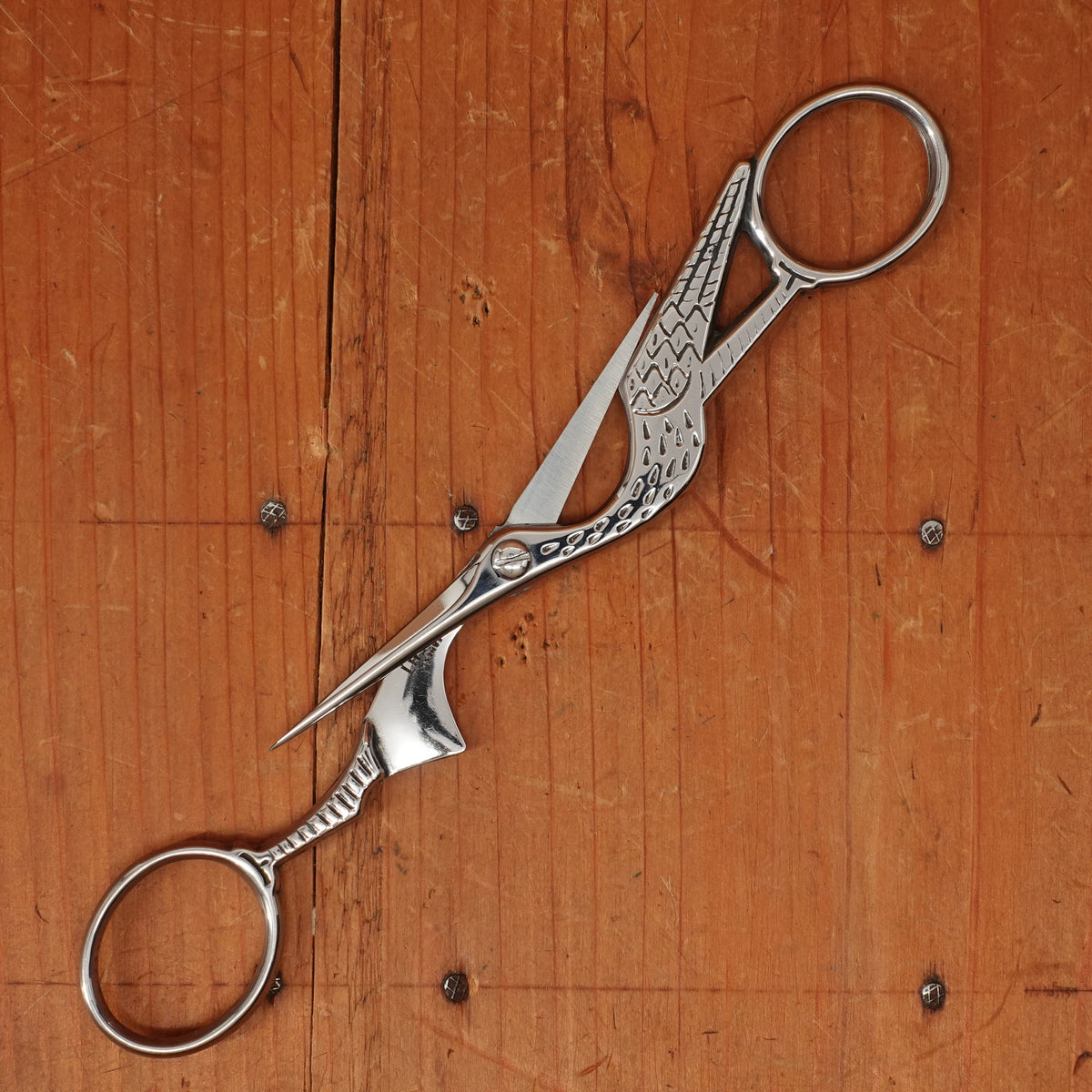 Ernest Wright Antique Stork Embroidery Scissors - Carbon Steel