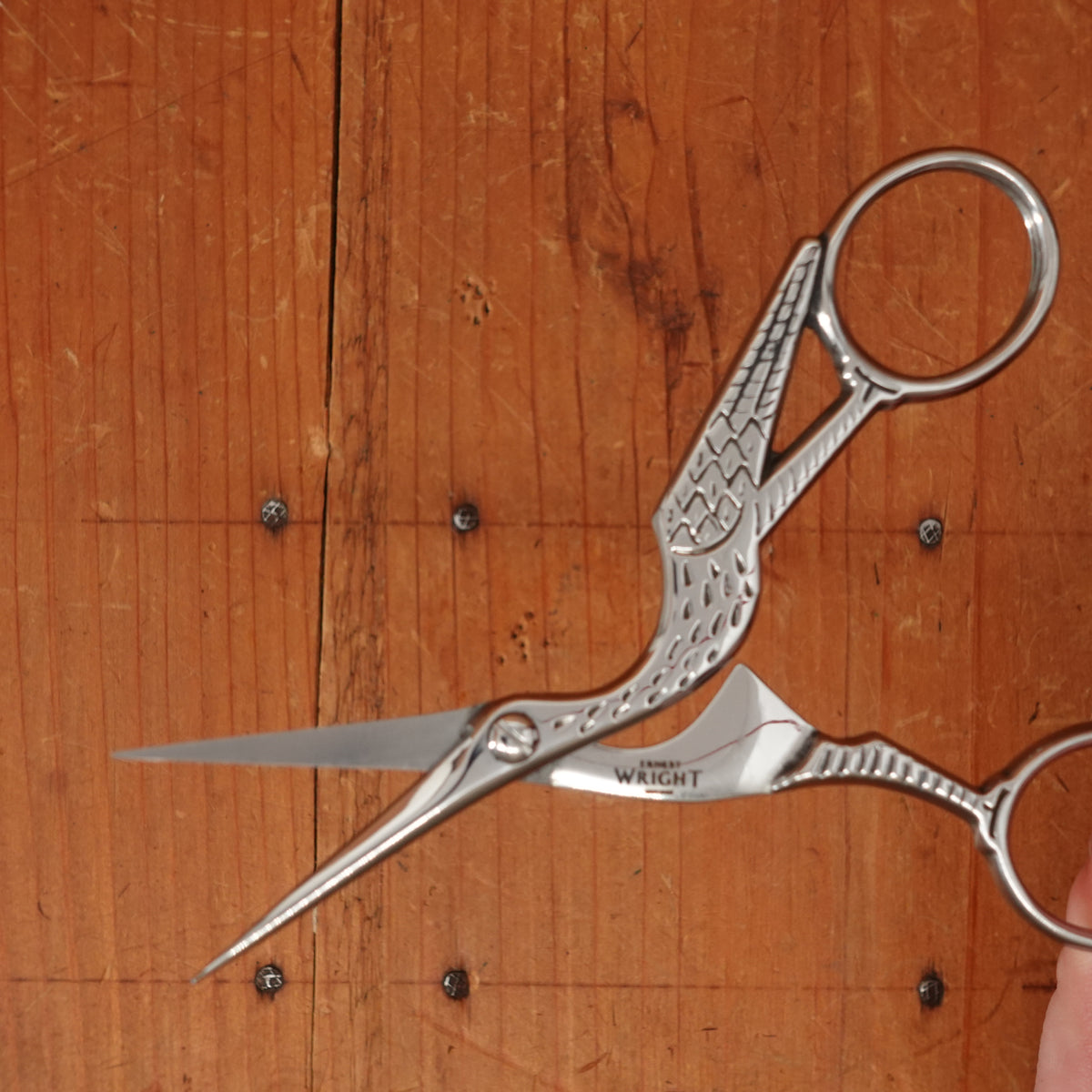 Ernest Wright Antique Stork Embroidery Scissors - Carbon Steel