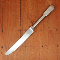 Old English Fiddle Table Knife Stainless Yorkshire Rose Tumbled Finish