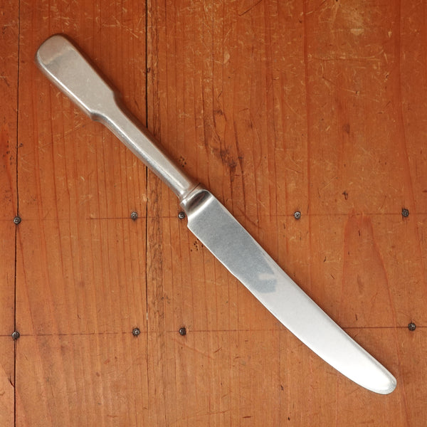 Old English Fiddle Table Knife Stainless Yorkshire Rose Tumbled Finish