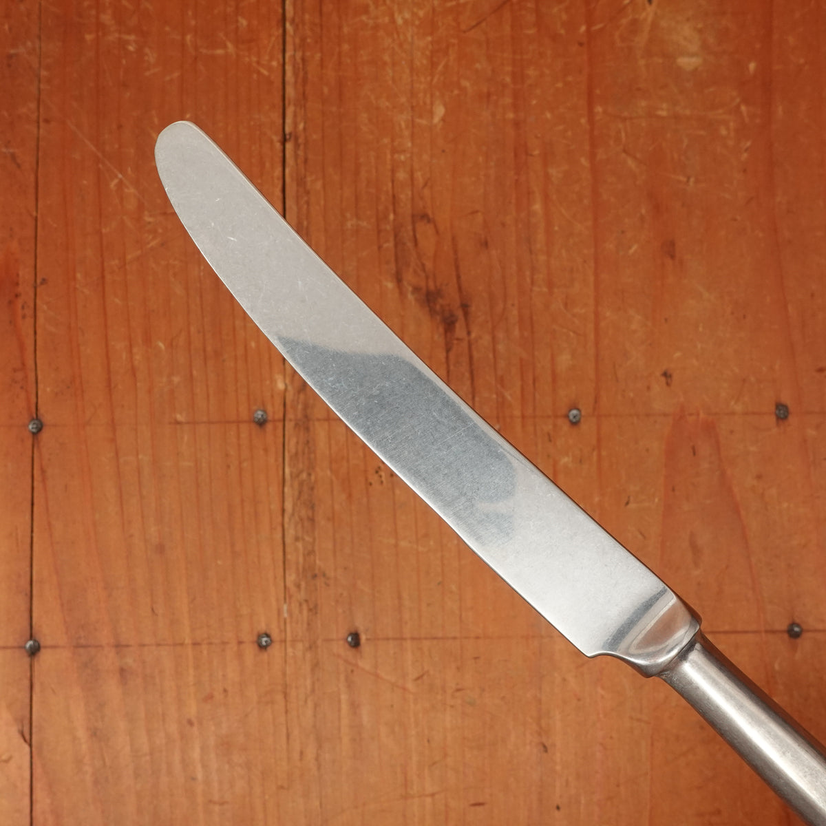 Old English Fiddle Table Knife Stainless Yorkshire Rose Tumbled Finish