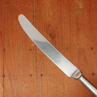 Old English Fiddle Table Knife Stainless Yorkshire Rose Tumbled Finish