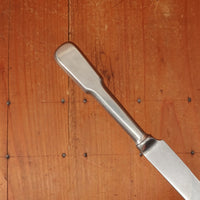 Old English Fiddle Table Knife Stainless Yorkshire Rose Tumbled Finish