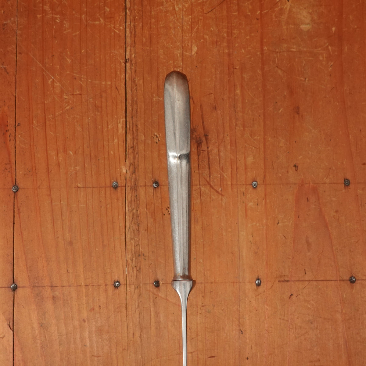 Old English Fiddle Table Knife Stainless Yorkshire Rose Tumbled Finish