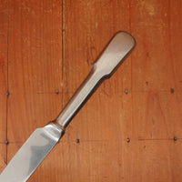 Old English Fiddle Table Knife Stainless Yorkshire Rose Tumbled Finish