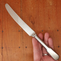 Old English Fiddle Table Knife Stainless Yorkshire Rose Tumbled Finish