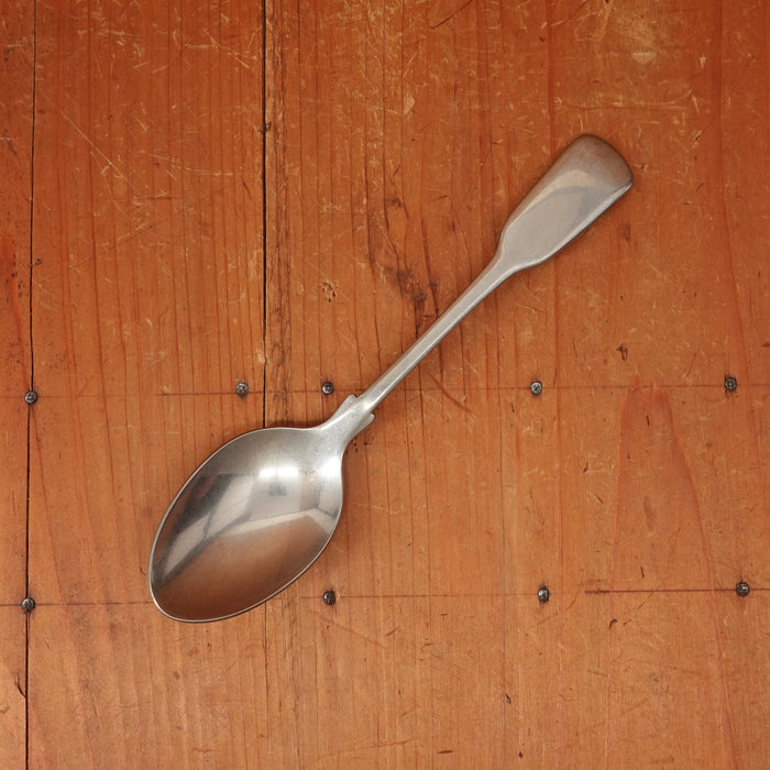 Old English Fiddle Dessert Spoon Stainless Yorkshire Rose Tumbled Finish