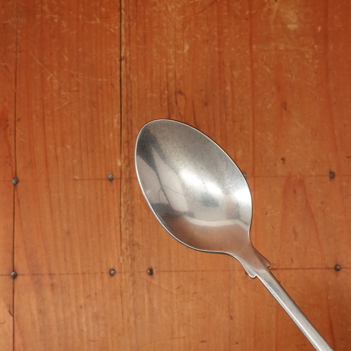 Old English Fiddle Dessert Spoon Stainless Yorkshire Rose Tumbled Finish