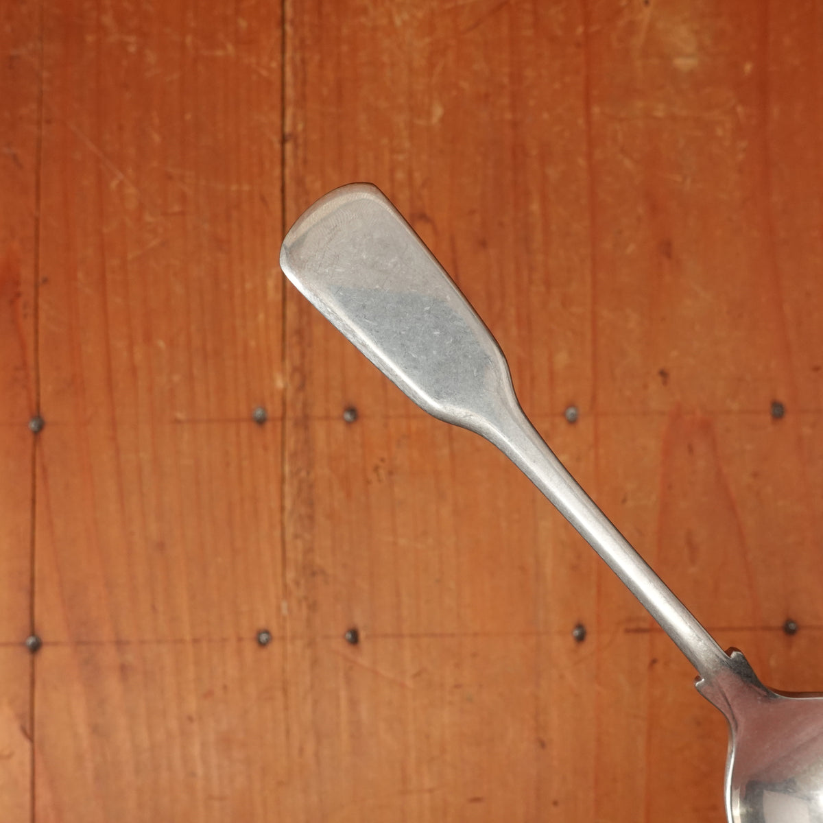 Old English Fiddle Dessert Spoon Stainless Yorkshire Rose Tumbled Finish