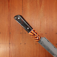 Silverthorn 6" Petty Knife Nashiji Kurouchi San Mai Stainless Clad O1 Carbon Steel G10s