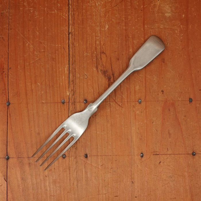 Old English Fiddle Dessert Fork Stainless Yorkshire Rose Tumbled Finish