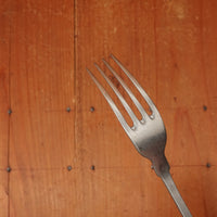 Old English Fiddle Dessert Fork Stainless Yorkshire Rose Tumbled Finish