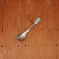 Old English Fiddle Coffee Spoon Stainless Yorkshire Rose Tumbled Finish
