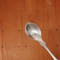 Old English Fiddle Coffee Spoon Stainless Yorkshire Rose Tumbled Finish