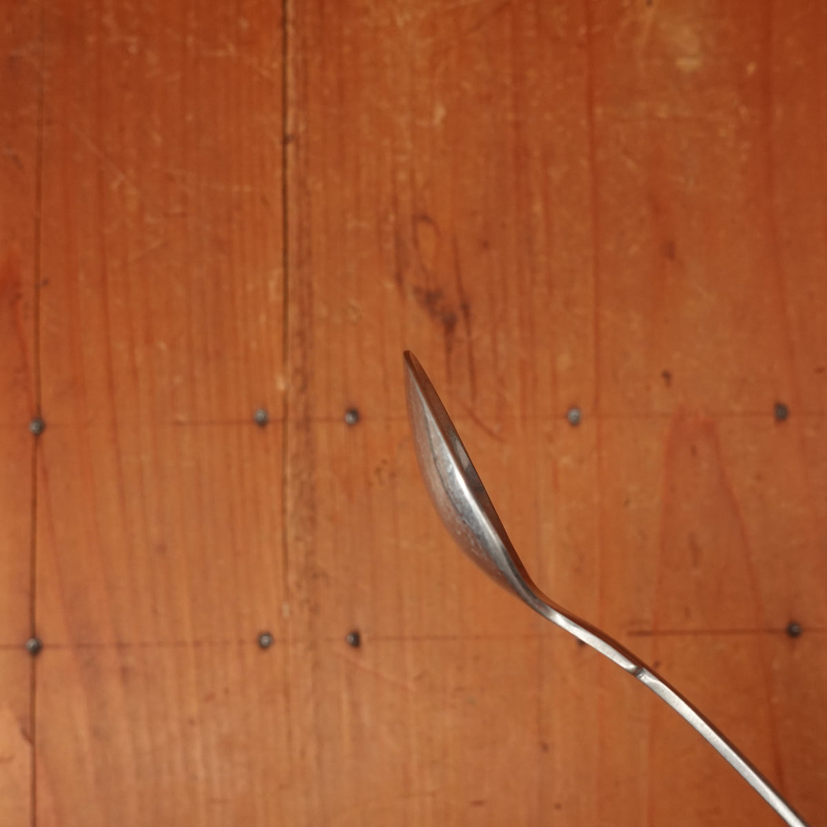 Old English Fiddle Coffee Spoon Stainless Yorkshire Rose Tumbled Finish