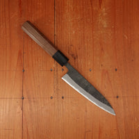 Shiro Kamo 135mm Petty Stainless Clad Aogami Super Oct Red Ebony