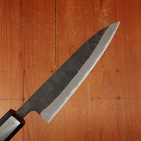Shiro Kamo 135mm Petty Stainless Clad Aogami Super Oct Red Ebony