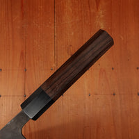 Shiro Kamo 180mm Bunka Stainless Clad Aogami Super Oct Red Ebony