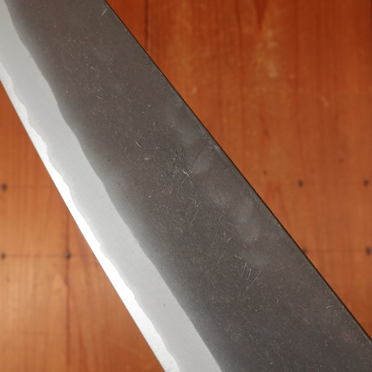 Shiro Kamo 180mm Bunka Stainless Clad Aogami Super Oct Red Ebony