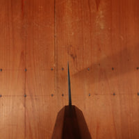 Shiro Kamo 180mm Bunka Stainless Clad Aogami Super Oct Red Ebony