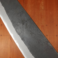 Shiro Kamo 180mm Santoku Stainless Clad Aogami Super Oct Red Ebony