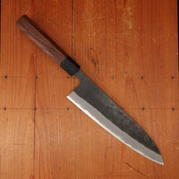 Shiro Kamo 210mm Gyuto Stainless Clad Aogami Super Oct Red Ebony