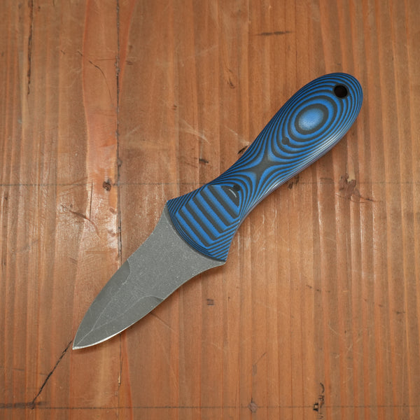 Alma Knife Co. Carolina Shucker N690 Stonewash Blue Ultrex Handle