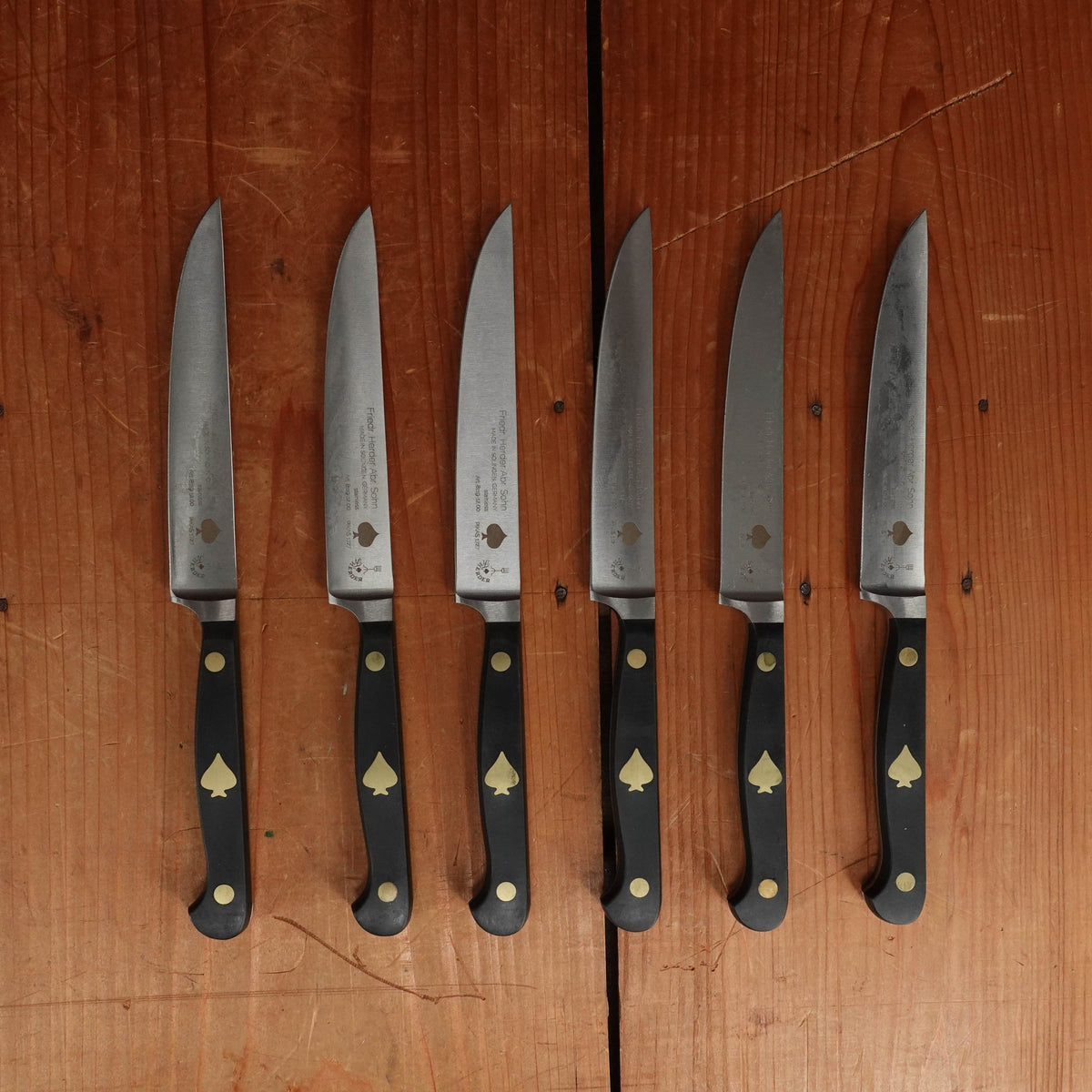 Friedr Herder Pikas Forged Stainless POM Steak Knife Set - 6 Pieces