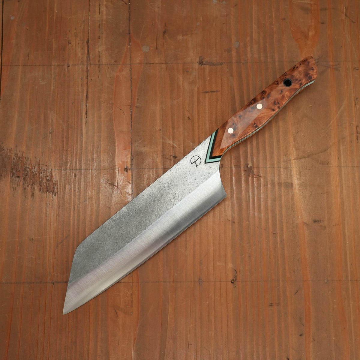 Alma Knife Co. 180mm Bunka Bocho 26c3 Nashiji Thuya Burl