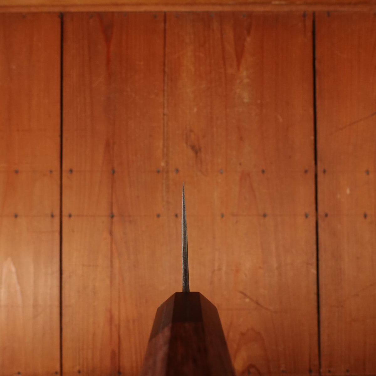 Shiro Kamo 240mm Gyuto Stainless Clad Aogami Super Oct Red Ebony