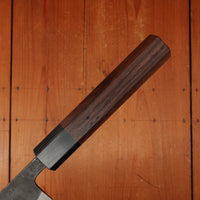 Shiro Kamo 240mm Sujihiki Stainless Clad Aogami Super Oct Red Ebony