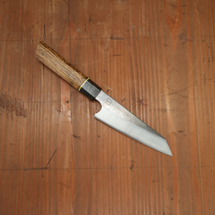 Alma Knife Co. 135mm Kiritsuke Petty 26c3 Nashiji Bocote Ebony Handle