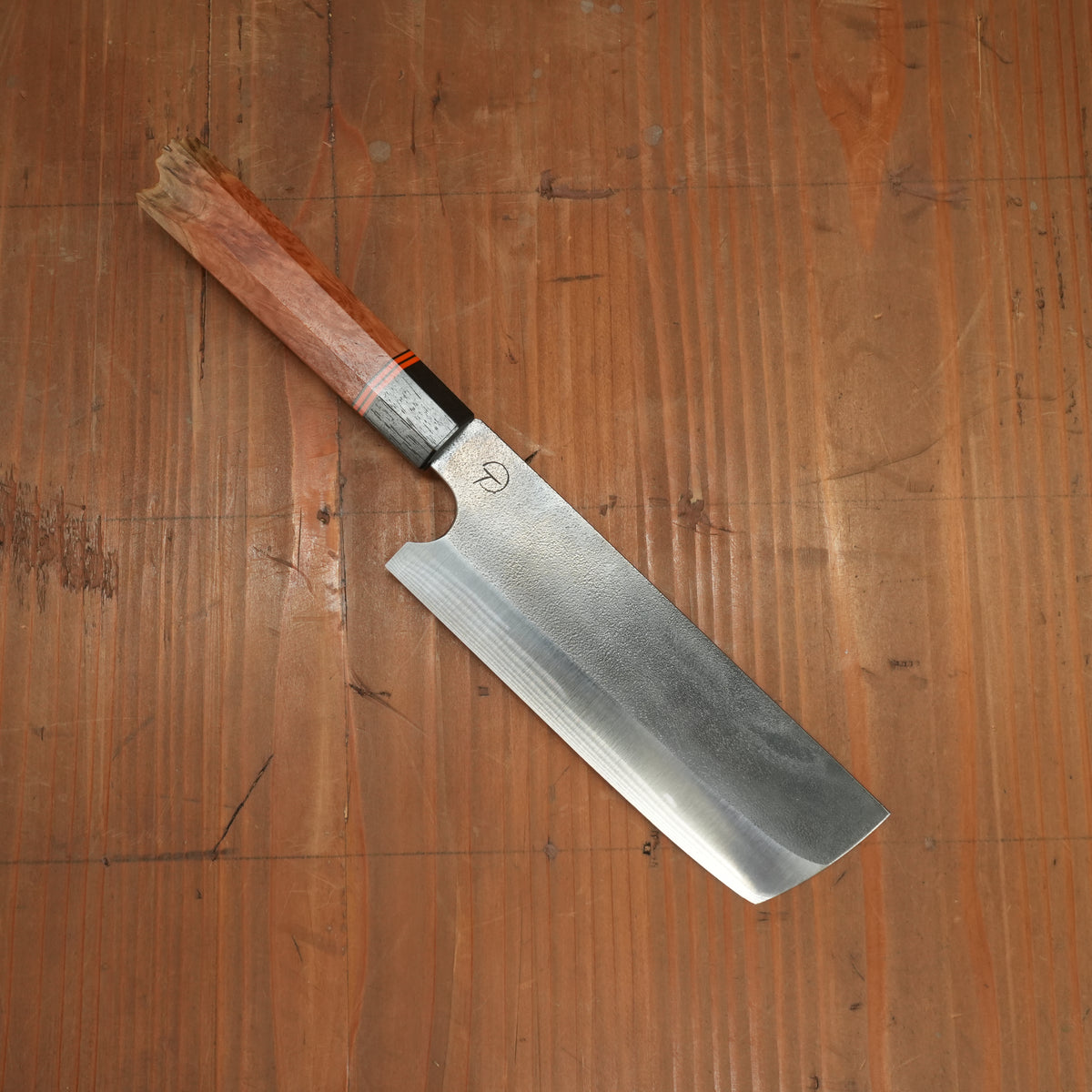 Alma Knife Co. 150mm Nakiri 26c3 Nashiji Wa Red Coolibah
