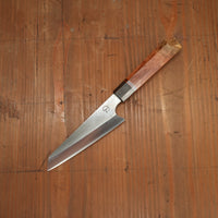 Alma Knife Co. 135mm Kiritsuke Petty 26c3 Nashiji Red Coolibah Blackwood Handle