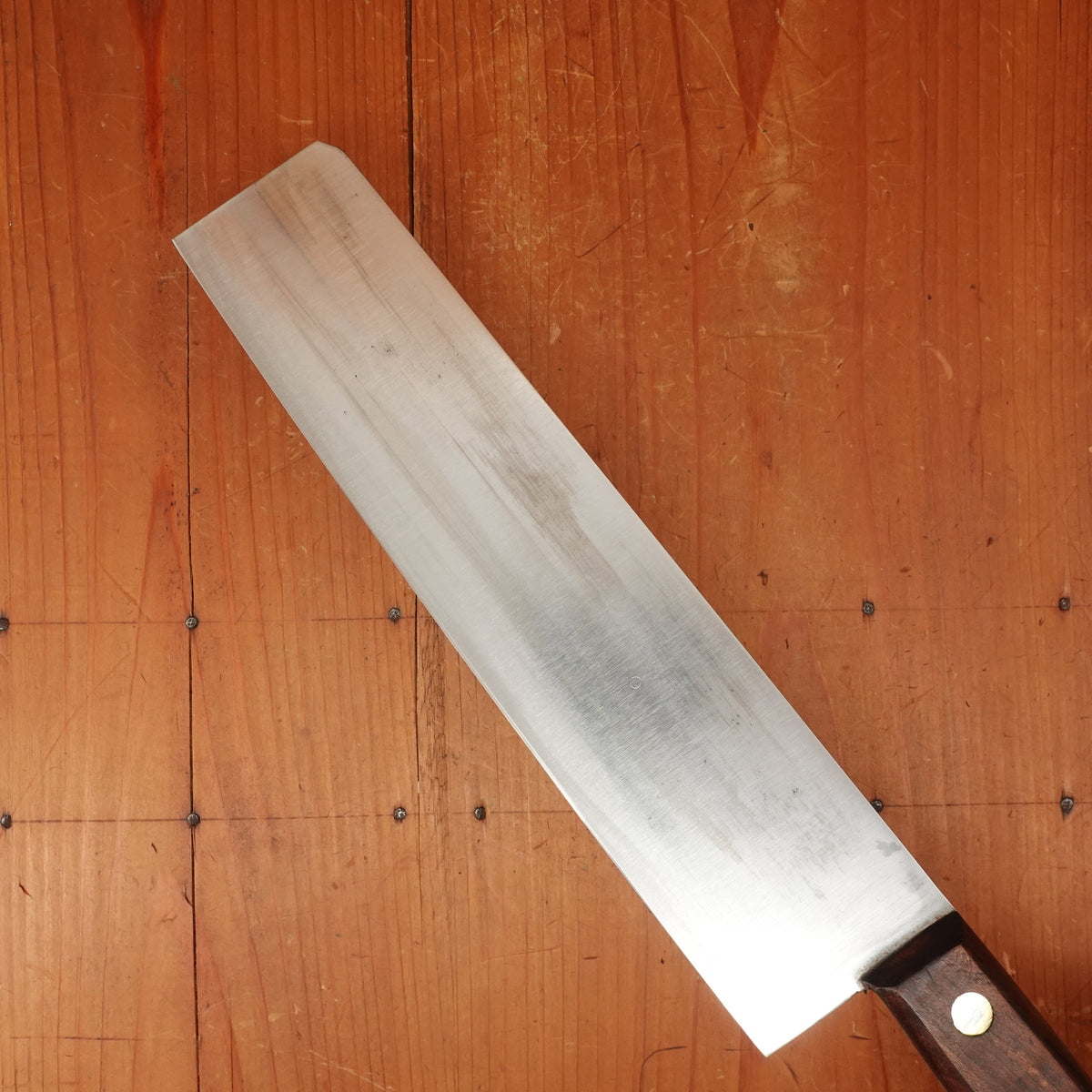 New Old Stock Pino Extra 9.5" Pasta Knife Carbon Plum Wood Handle Maniago, Italy ~1960s