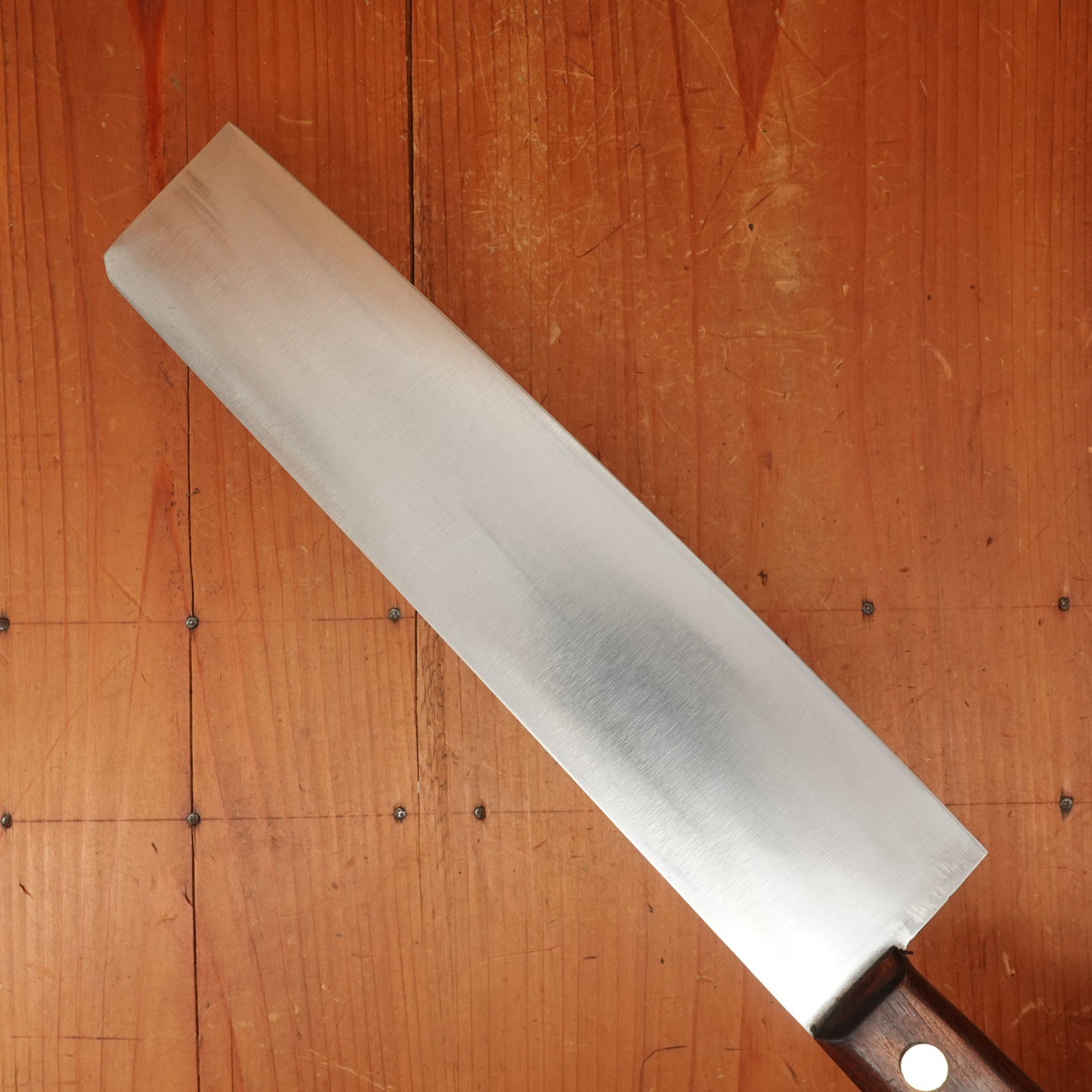 New Old Stock Pino Extra 9.5" Pasta Knife Carbon Plum Wood Handle Maniago, Italy ~1960s