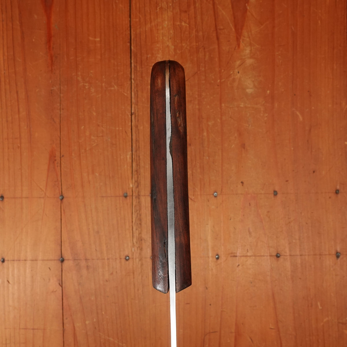 New Old Stock Pino Extra 9.5" Pasta Knife Carbon Plum Wood Handle Maniago, Italy ~1960s