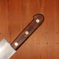 New Old Stock Pino Extra 9.5" Pasta Knife Carbon Plum Wood Handle Maniago, Italy ~1960s