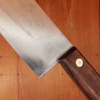 New Old Stock Pino Extra 9.5" Pasta Knife Carbon Plum Wood Handle Maniago, Italy ~1960s