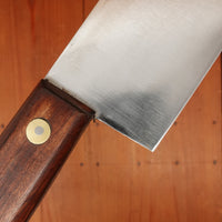 New Old Stock Pino Extra 9.5" Pasta Knife Carbon Plum Wood Handle Maniago, Italy ~1960s