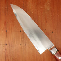 New Old Stock Hiro 180mm Santoku Stainless Clad Aogami 2 Quince Western Handle