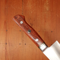 New Old Stock Hiro 180mm Santoku Stainless Clad Aogami 2 Quince Western Handle