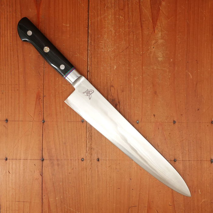 New Old Stock Hiro 240mm Gyuto Stainless Clad VG10 Pakka Western Handle