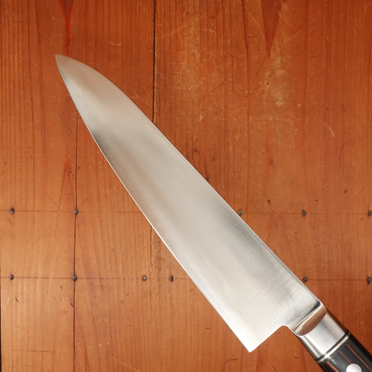 New Old Stock Hiro 210mm Gyuto Stainless Clad Aogami 2 Ebony Western Handle