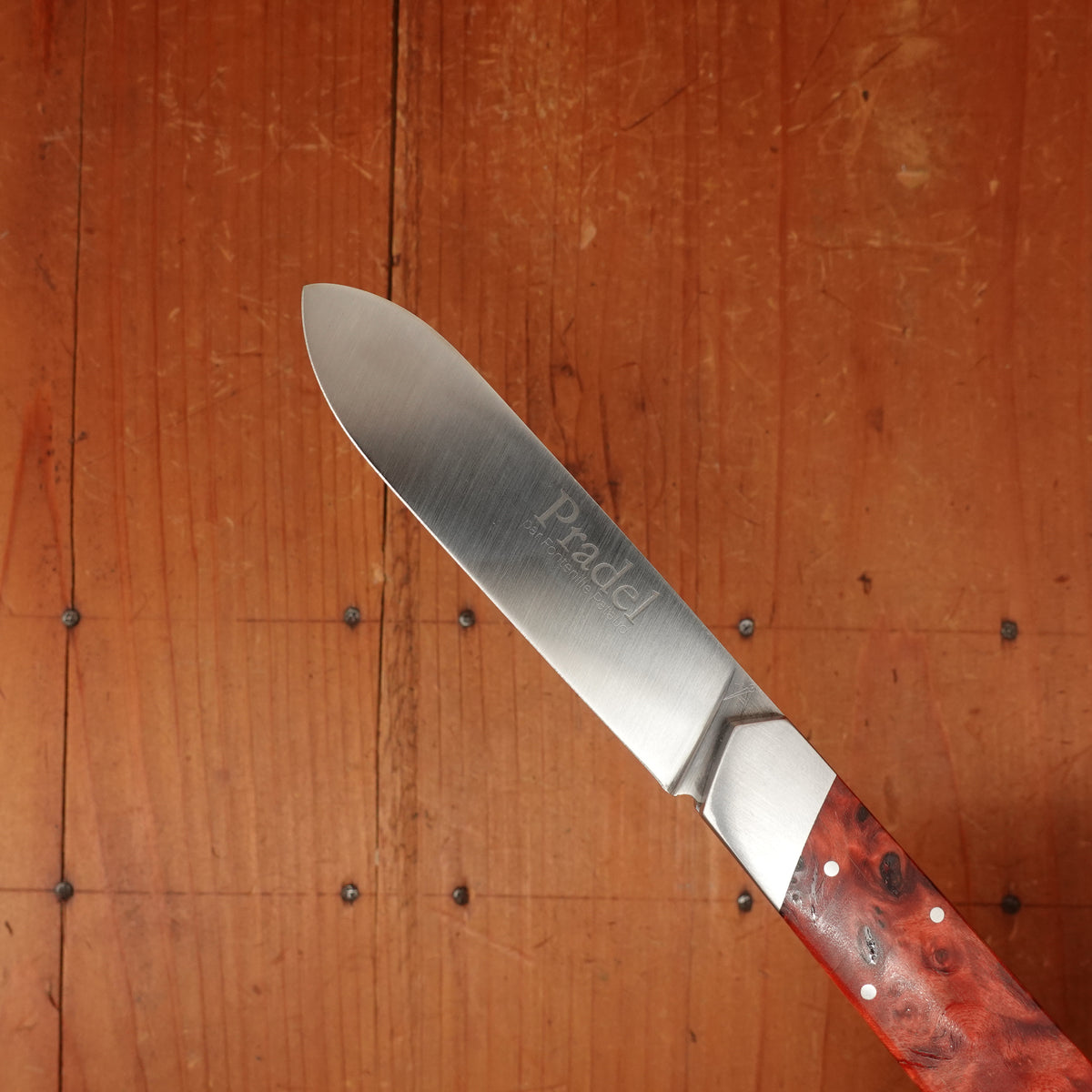 Fontenille Pataud Le Pradel 11.5cm Stabilized Red Poplar Burl Lockback