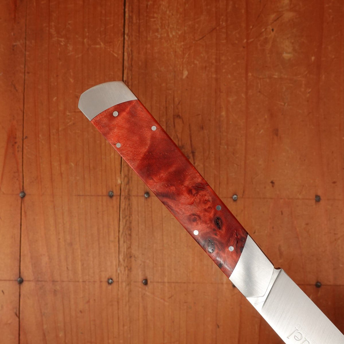 Fontenille Pataud Le Pradel 11.5cm Stabilized Red Poplar Burl Lockback
