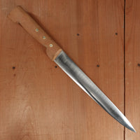 New Vintage Au Nain 9.5" Semi-Flex Slicer Carbon Rosette Beechwood St. Remy, Thiers, France 1950-70