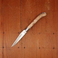 Fontenille Pataud Laguiole Le Pocket 10cm Pocket Knife Stainless Lockback Curly Birch